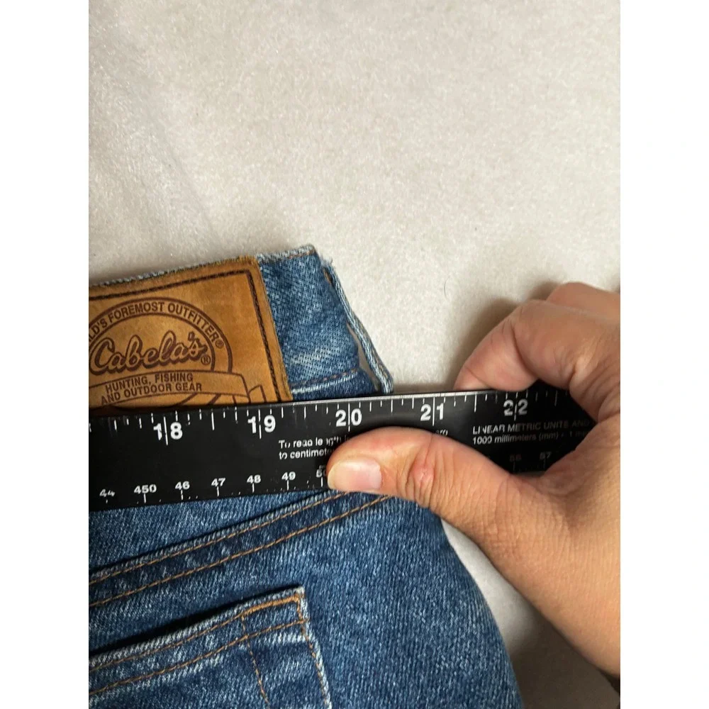 Cabelas‎ Fleece Lined Jeans Mens 40x30 Blue Denim Insulated Outdoor Pants 40x29